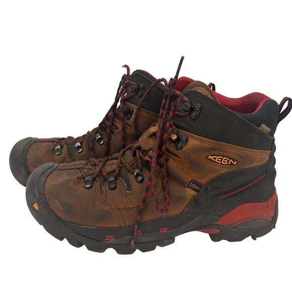 Keen Men\'s Steel Toe Pittsburgh Utility Leather Work Boots Size 10.5